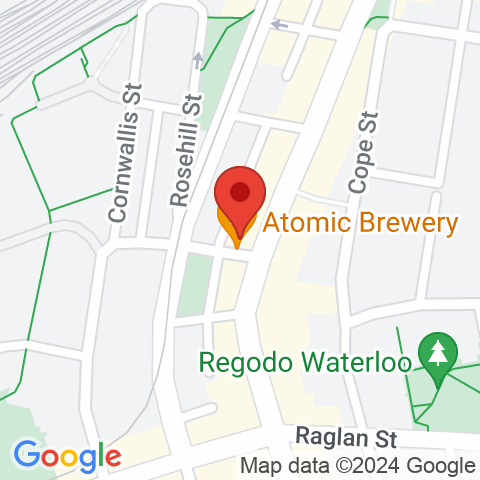 Map of Atomic Brewery