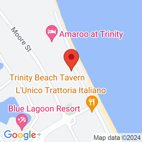 Map of Trinity Beach Tavern