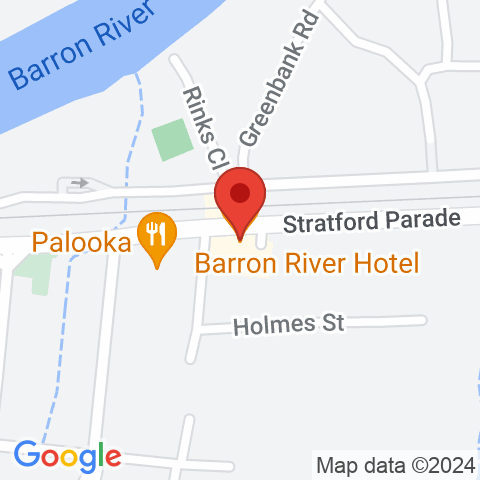 Map of Barron River Hotel