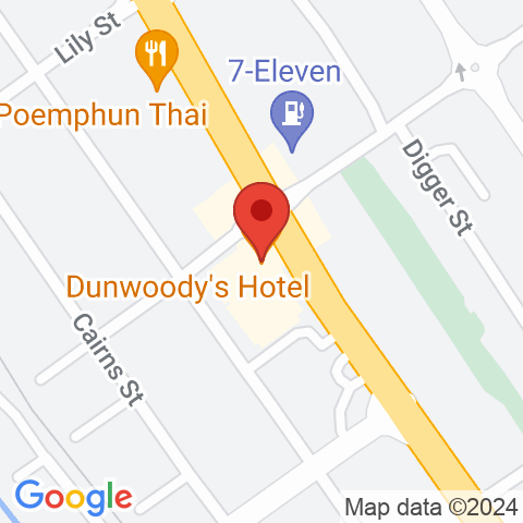 Map of Dunwoody's Hotel