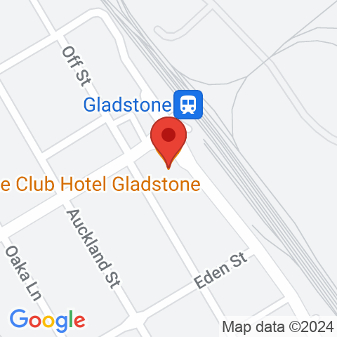 Map of The Club Hotel Gladstone