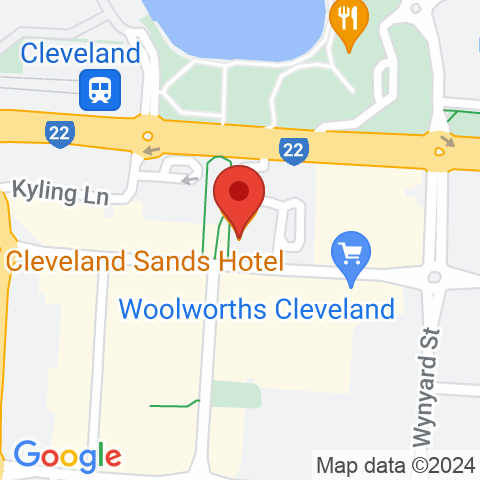 Map of Cleveland Sands Hotel