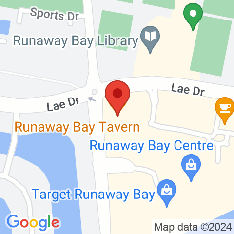 Map of Runaway Bay Tavern