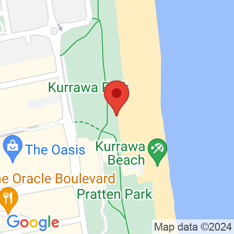 Map of Kurrawa Beach Club