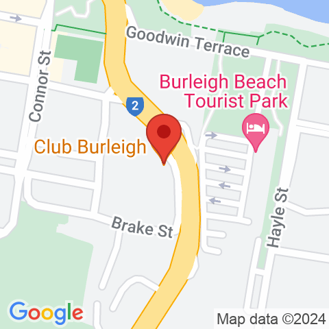 Map of Club Burleigh