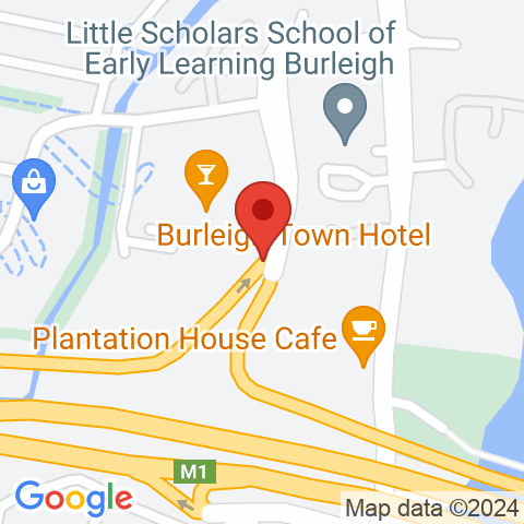 Map of Burleigh Town Hotel