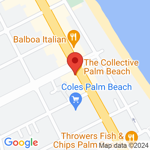 Map of The Collective Palm Beach