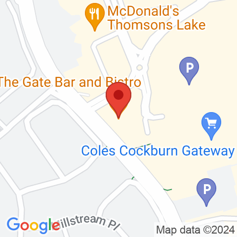 Map of The Gate Bar and Bistro