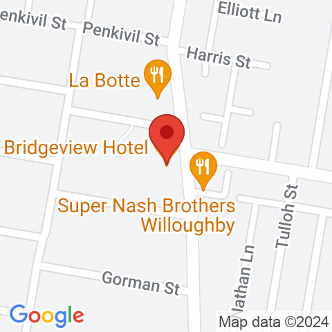 Map of Bridgeview Hotel