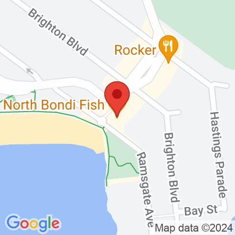 Map of North Bondi Fish