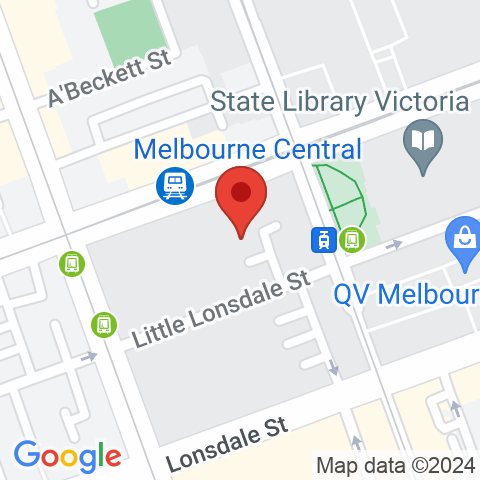 Map of Strike Bowling Melbourne Central
