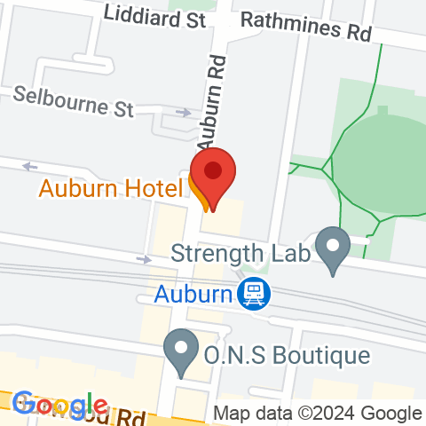 Map of Auburn Hotel
