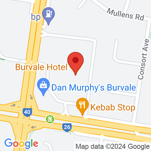 Map of Burvale Hotel