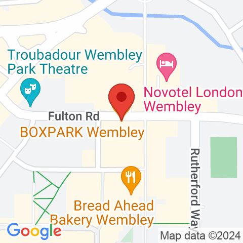 Map of BOXPARK Wembley