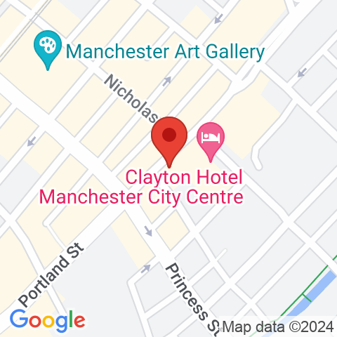 Map of Hotel Brooklyn Manchester